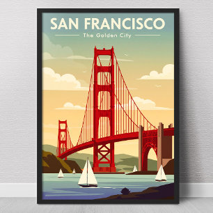 Affiche Vintage de San Francisco