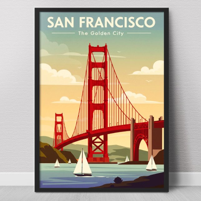 Affiche Vintage de San Francisco (Créateur téléchargé)