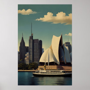 Affiche vintage de Sydney