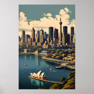 Affiche vintage de Sydney