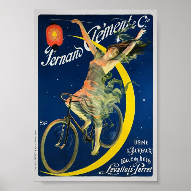 Affiche vintage de vélos Fernand Clément & Cie (Devant)