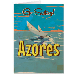 Affiche vintage de voyage des Açores