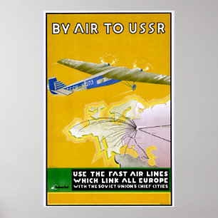 Affiche vintage de voyage touristique 1935