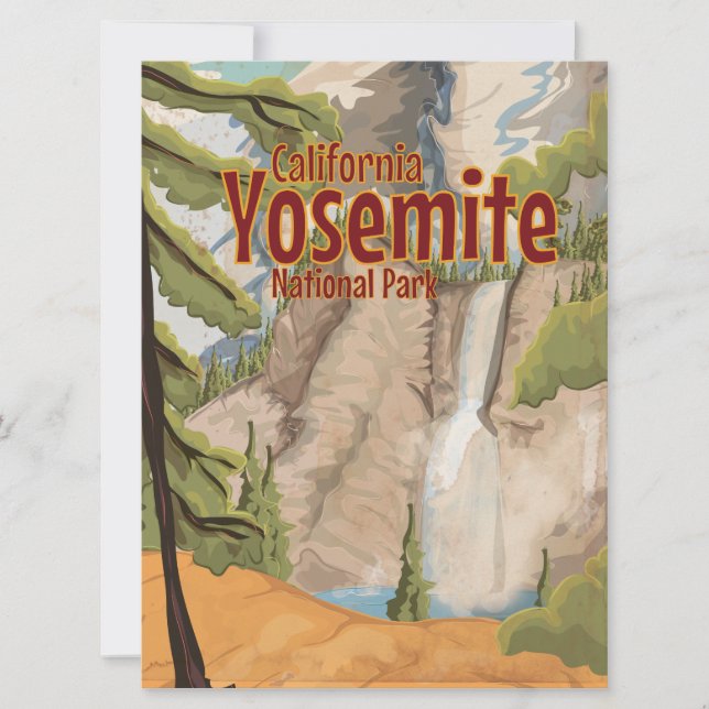 Affiche vintage de Yosemite (Devant)
