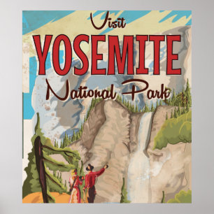 Affiche vintage de Yosemite