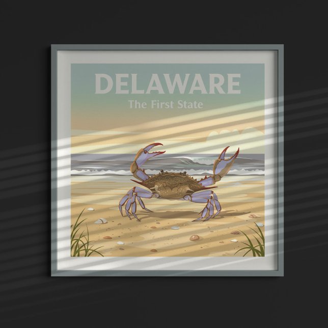 Affiche Vintage Delaware (Créateur téléchargé)