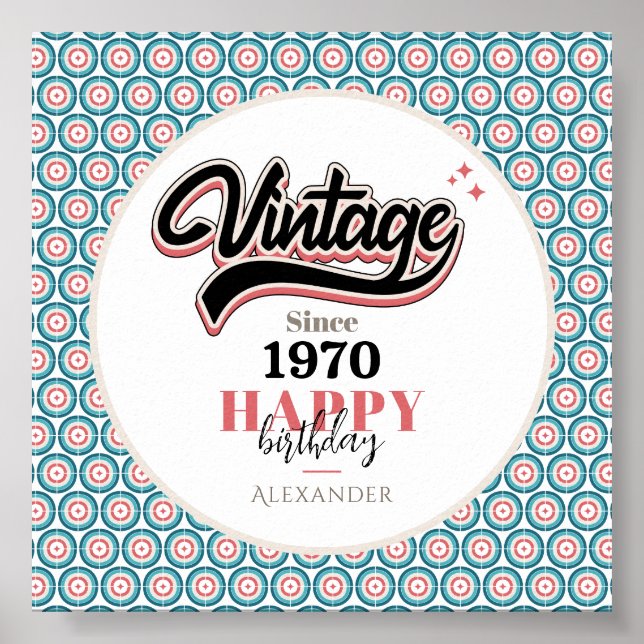 Affiche Vintage depuis - 1970 (Devant)