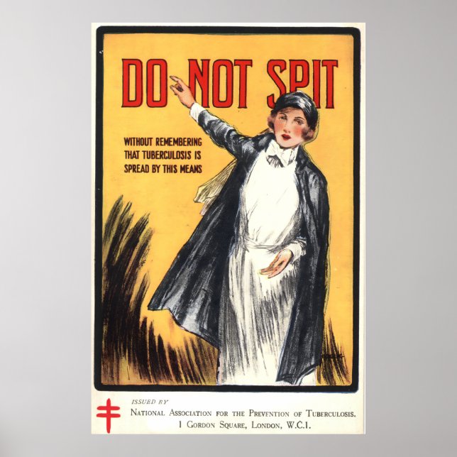 Affiche vintage des infirmières en santé publique, (Devant)