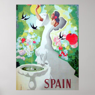 Affiche vintage d'Espagne