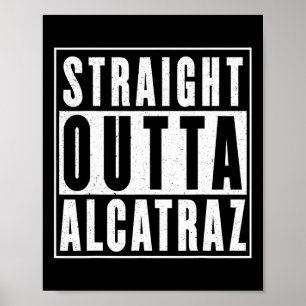 Affiche Vintage Droit Hors D'Alcatraz Drôle Trump Costu
