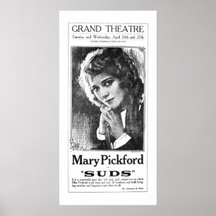 Affiche vintage du film Mary Pickford 1921