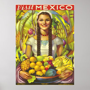Affiche vintage du Mexique