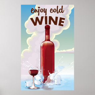 Affiche vintage du vin