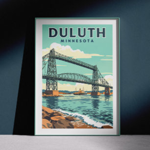 Affiche Vintage Duluth Minnesota