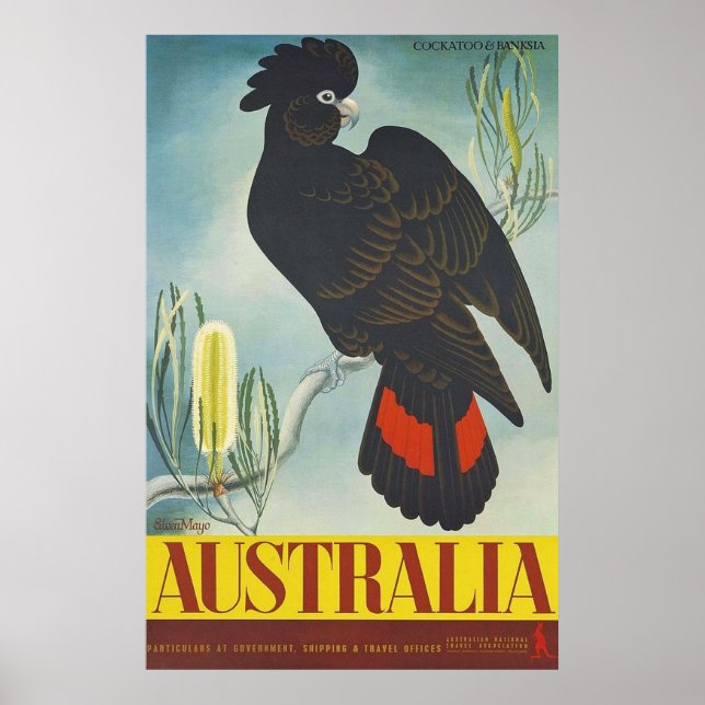 Affiche Vintage Eileen Mayo Australian Travel (Devant)