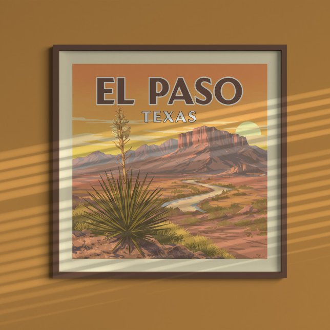 Affiche Vintage El Paso Texas (Créateur téléchargé)