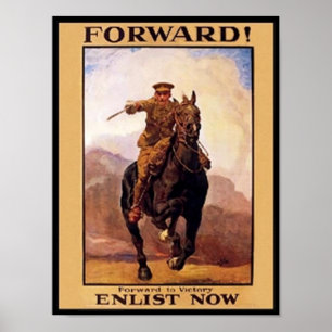 Affiche Vintage, Enlisez maintenant l'affiche