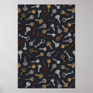 Affiche Vintage et Antique Keys