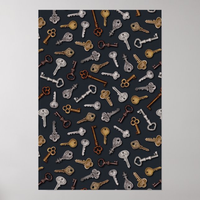 Affiche Vintage et Antique Keys (Devant)