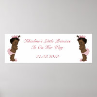 Vintage Ethnic Princess Baby Shower Banner