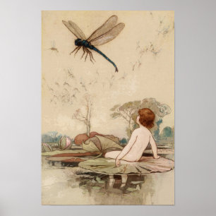 Affiche Vintage Fairy Tale Illustration