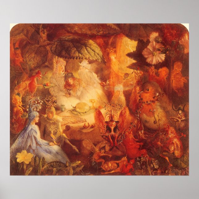 Affiche Vintage Fairy Tale The Captive Robin par Fitzgeral (Devant)