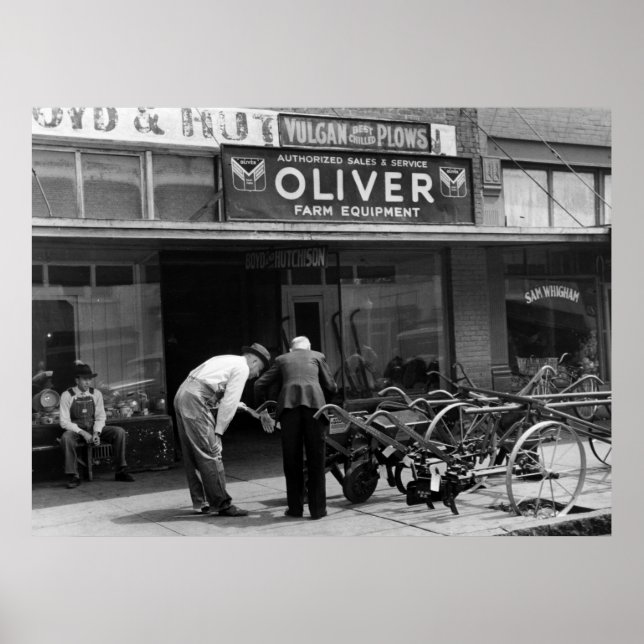 Affiche Vintage Farm Equipment, 1930s (Devant)
