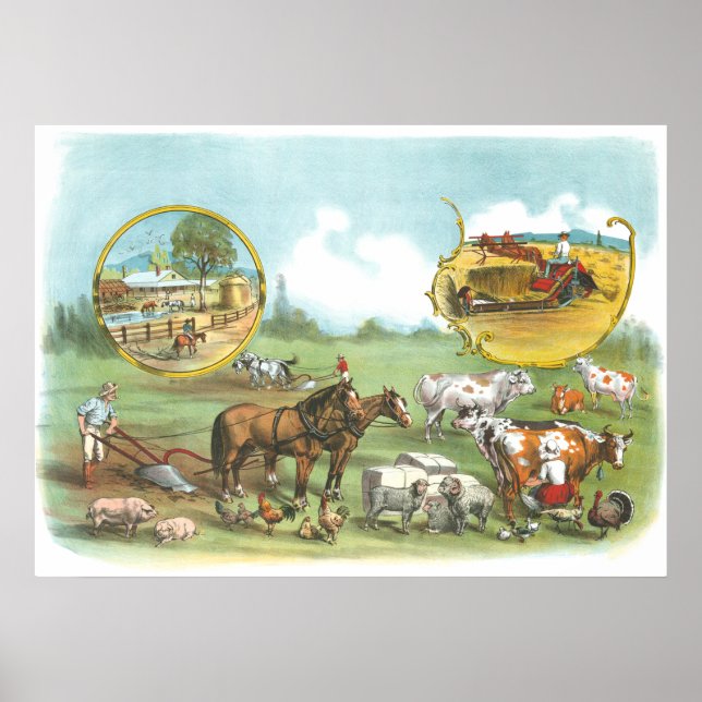 Affiche Vintage Farming Australia (Devant)
