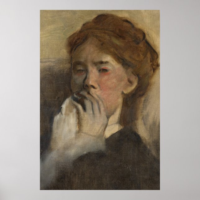 Affiche Vintage femme Portrait Art (Devant)