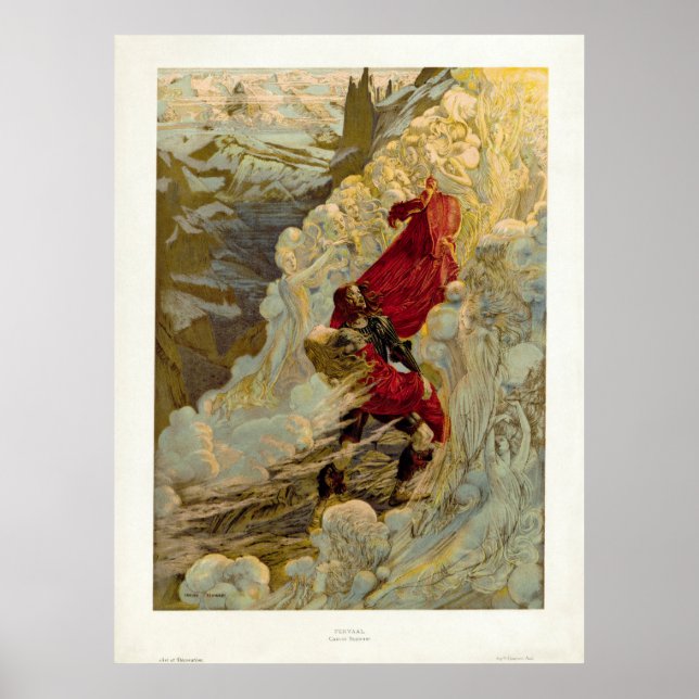 Affiche Vintage Fervaal, opéra de Vincent d'Indy (Devant)