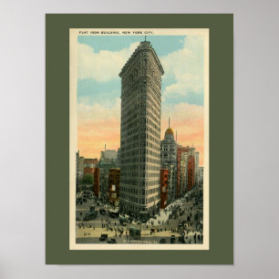 Affiche Vintage Flatiron Building New York City