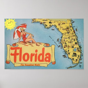 affiche vintage Floride