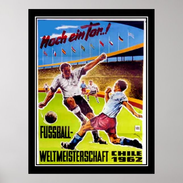 Affiche vintage Football rétro (Devant)