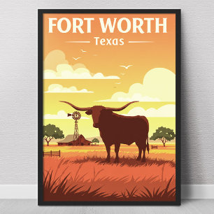 Affiche Vintage Fort Worth