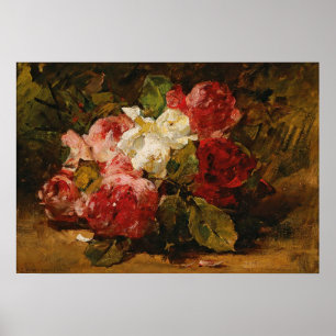 Affiche Vintage français Georges Jeannin Roses III