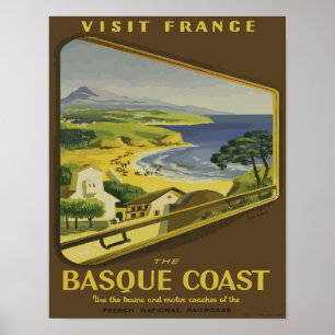Affiche Vintage France Basque