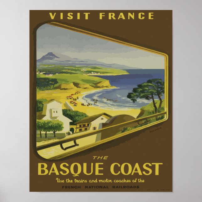Affiche Vintage France Basque (Devant)