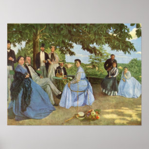 Affiche Vintage Frederic Bazille The Family Reunion