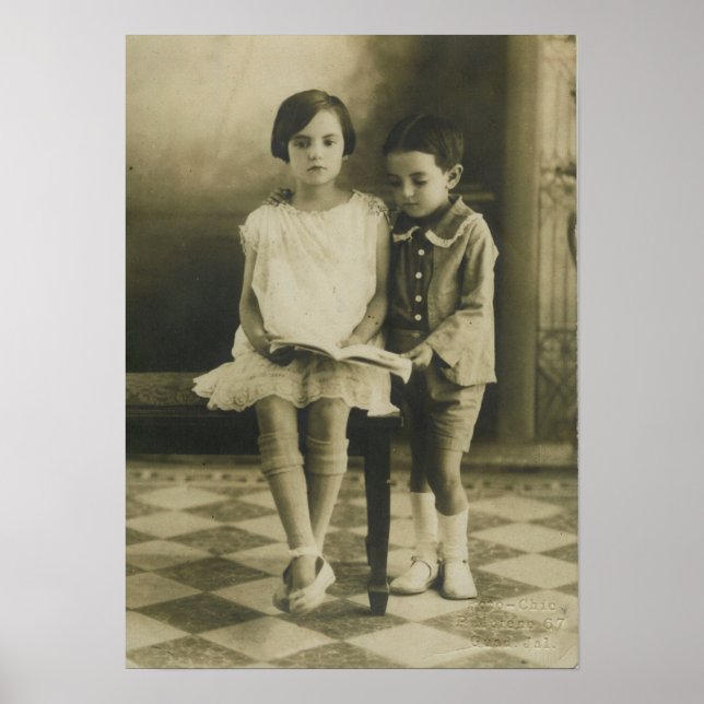 Affiche Vintage Frère et soeur (Devant)