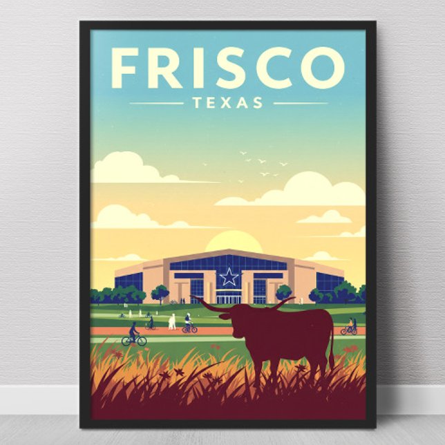 Affiche Vintage Frisco Texas (Créateur téléchargé)