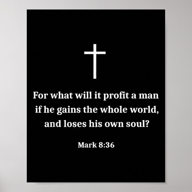 Affiche Vintage Funny Christian Motivational Bible Verse M (Devant)