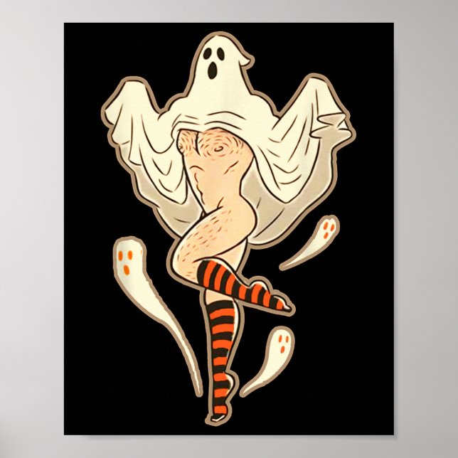 Affiche Vintage Funny Gay Halloween (Devant)