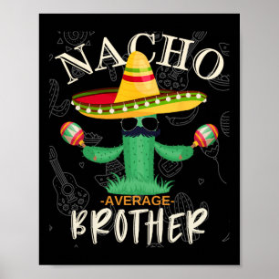 Affiche Vintage Funny Nacho Moyenne Famille Frère Matchine