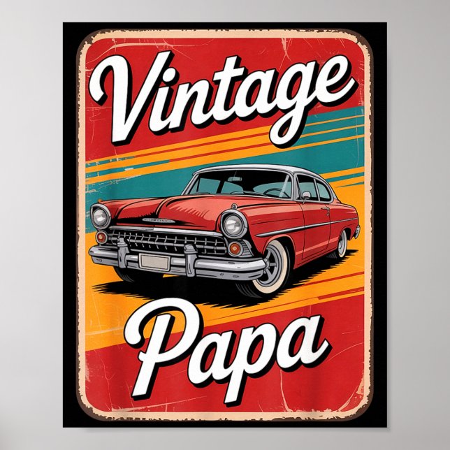 Affiche Vintage Funny Papa  (Devant)