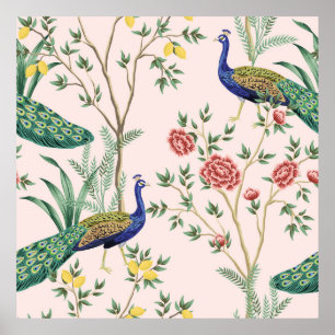 Affiche Vintage garden lemon fruit tree, plant, exotic pea