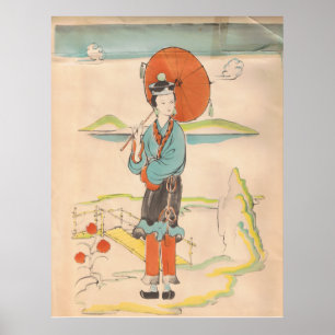 Affiche Vintage Geisha