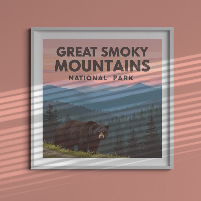 Affiche Vintage Great Smoky Mountains Park (Créateur téléchargé)