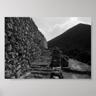 Affiche Vintage Greece Athens Mycenae royal stairs