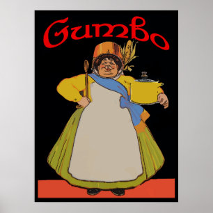 Affiche Vintage Gumbo Cook