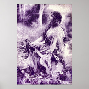 Affiche Vintage Gypsy Girl